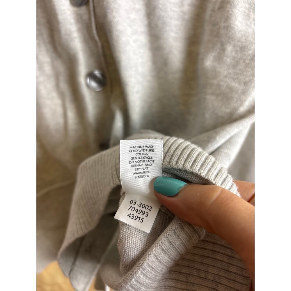 J. Jill Heather Gray Button Button Down Lightweig… - image 6